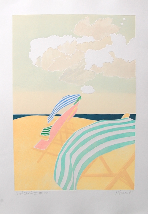 Print of Deckchairs II