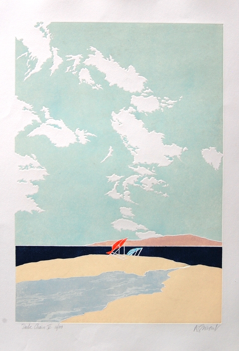 Print of Deckchairs V