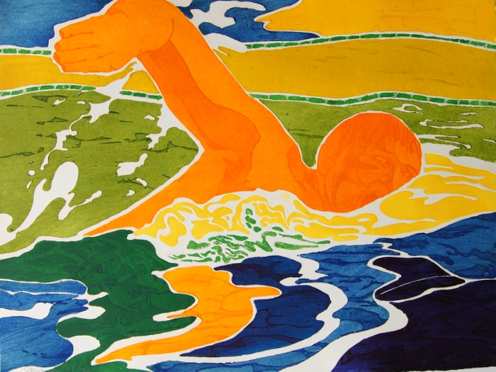 Print of Swimmer